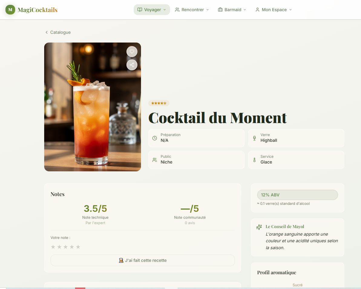 Cocktail highball frais à la menthe et à l'orange, ambiance contemporaine lumineuse